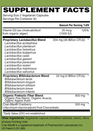 Urinary Formula 50 Billion Probiotic